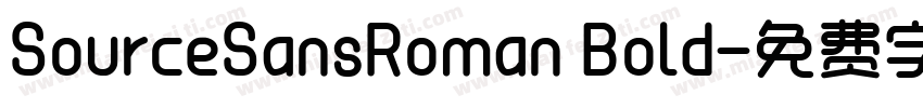 SourceSansRoman Bold字体转换